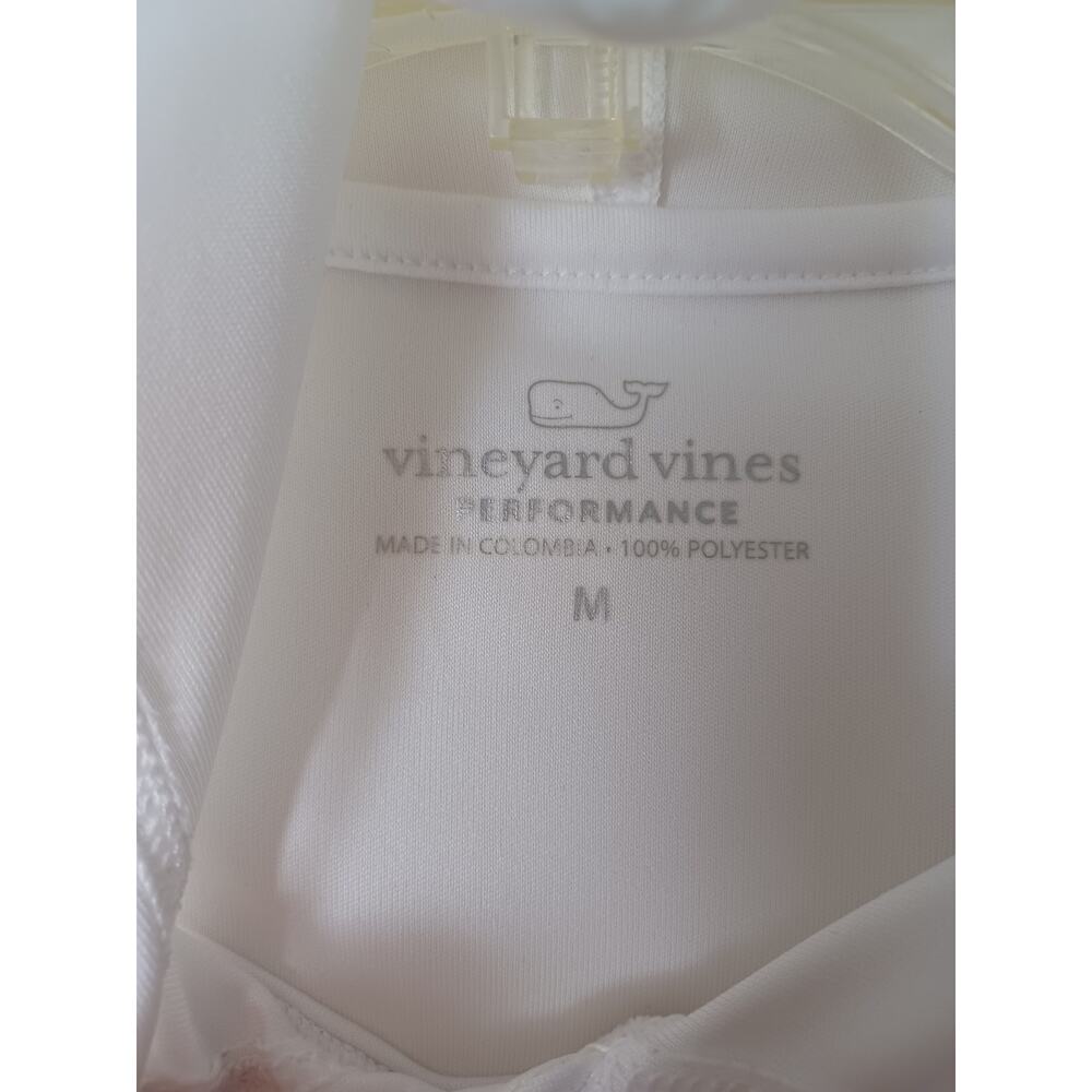 Vineyard Vines White Performance Hood Long Sleeve Shirt Top - Picture 5 of 9